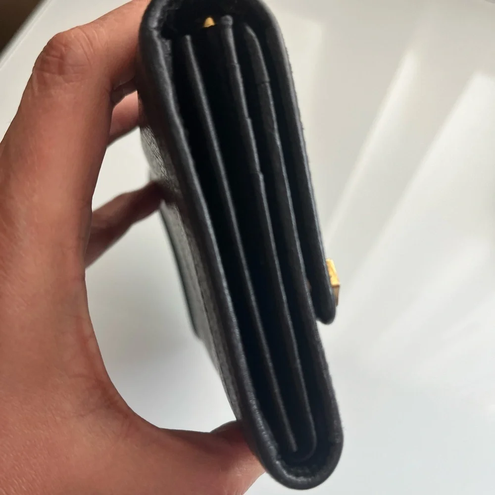 MCM BLACK LEATHER WALLET - Picture 4 of 11